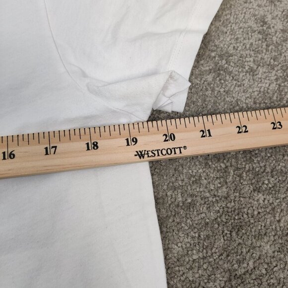 Segments White T-shirt Women's Size Large 100% Cotton Tiger Embroidery - Picture 5 of 8